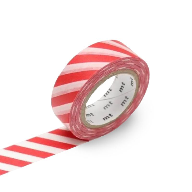 Red Stripe Washi Tape - 15mm