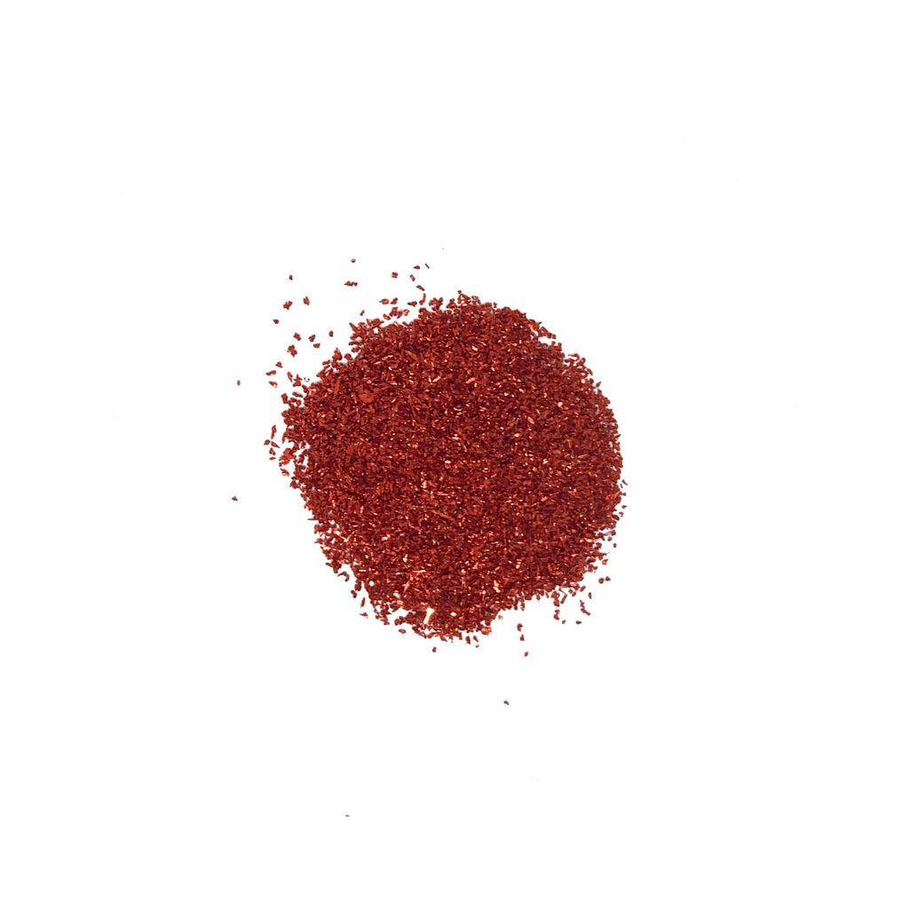 Red German Glass Glitter - 1oz