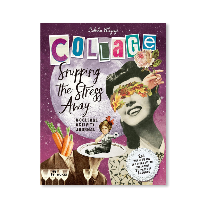 Snipping The Stress Away Collage Book