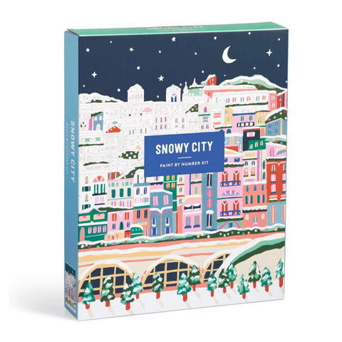 Snowy City Paint By Numbers Kit
