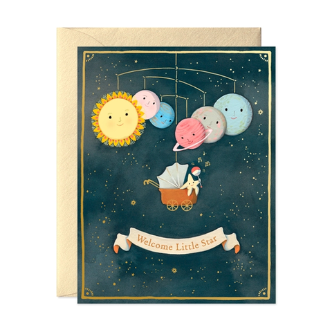 Solar System Baby Single Card