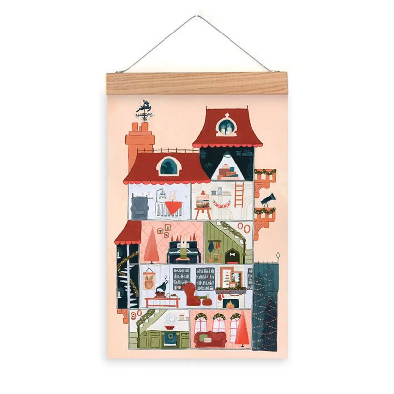 Christmas Countdown Townhouse Advent Calendar