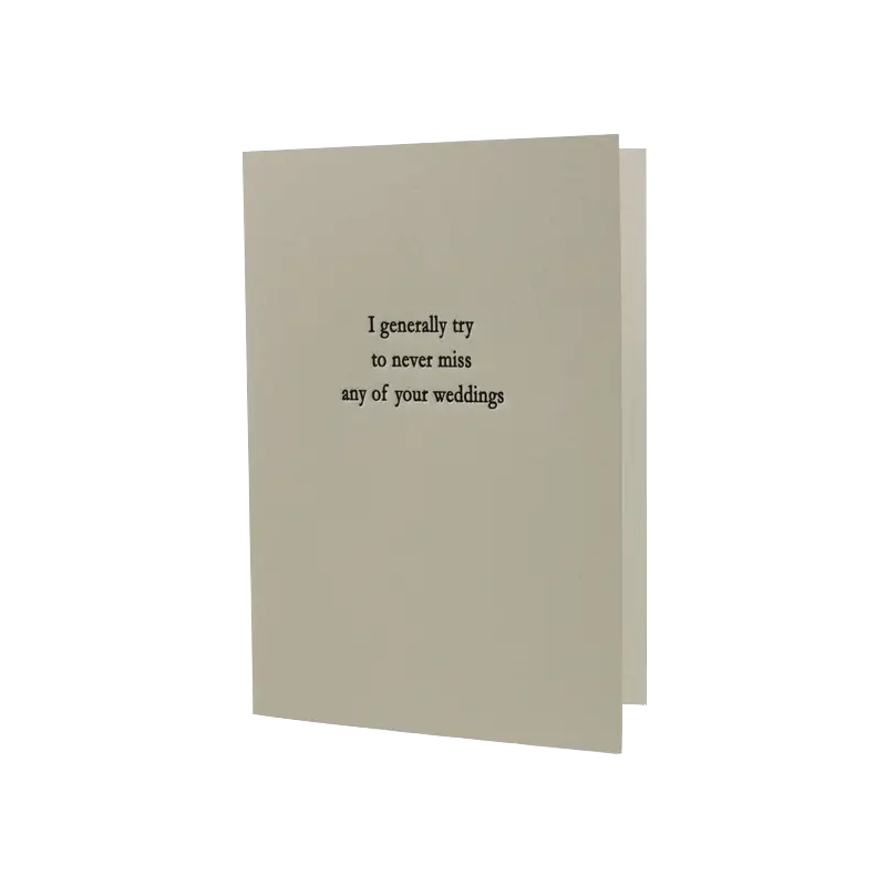 I Generally Try To Never... Single Card