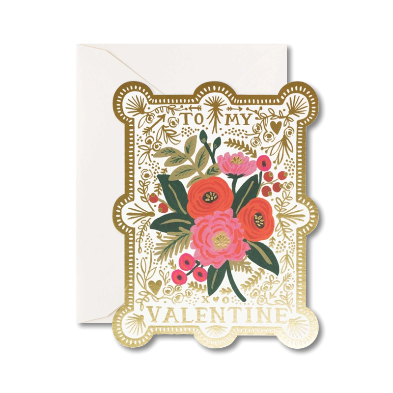 Vintage Valentine Single Card