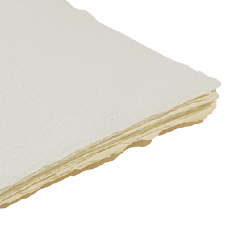 5 inch Square Handmade Paper - White