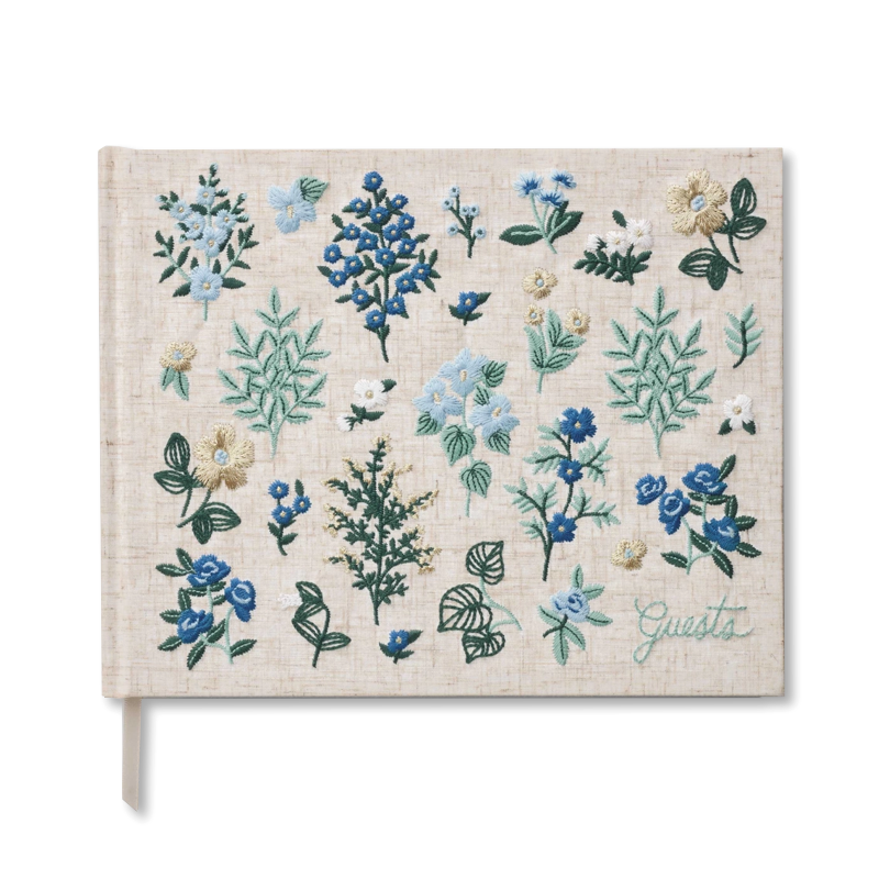 Rifle Paper Co. Wildwood Embroidered Guest Book