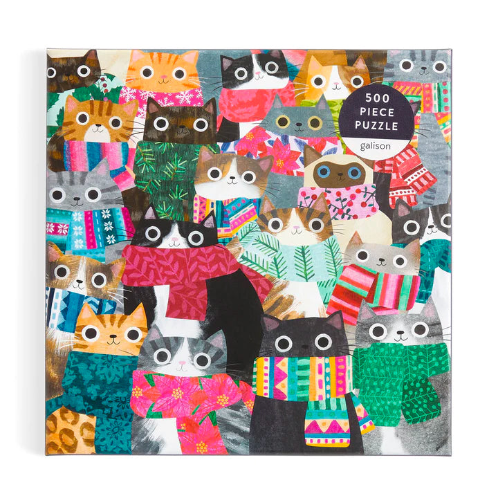 Wintry Cats 500 Piece Puzzle