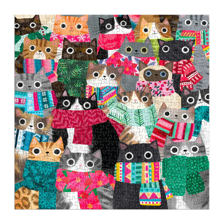 Wintry Cats 500 Piece Puzzle