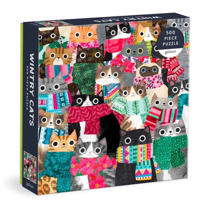 Wintry Cats 500 Piece Puzzle