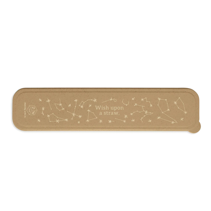 Stainless Steel Gold Straw Set - 'Wish Upon A Straw'