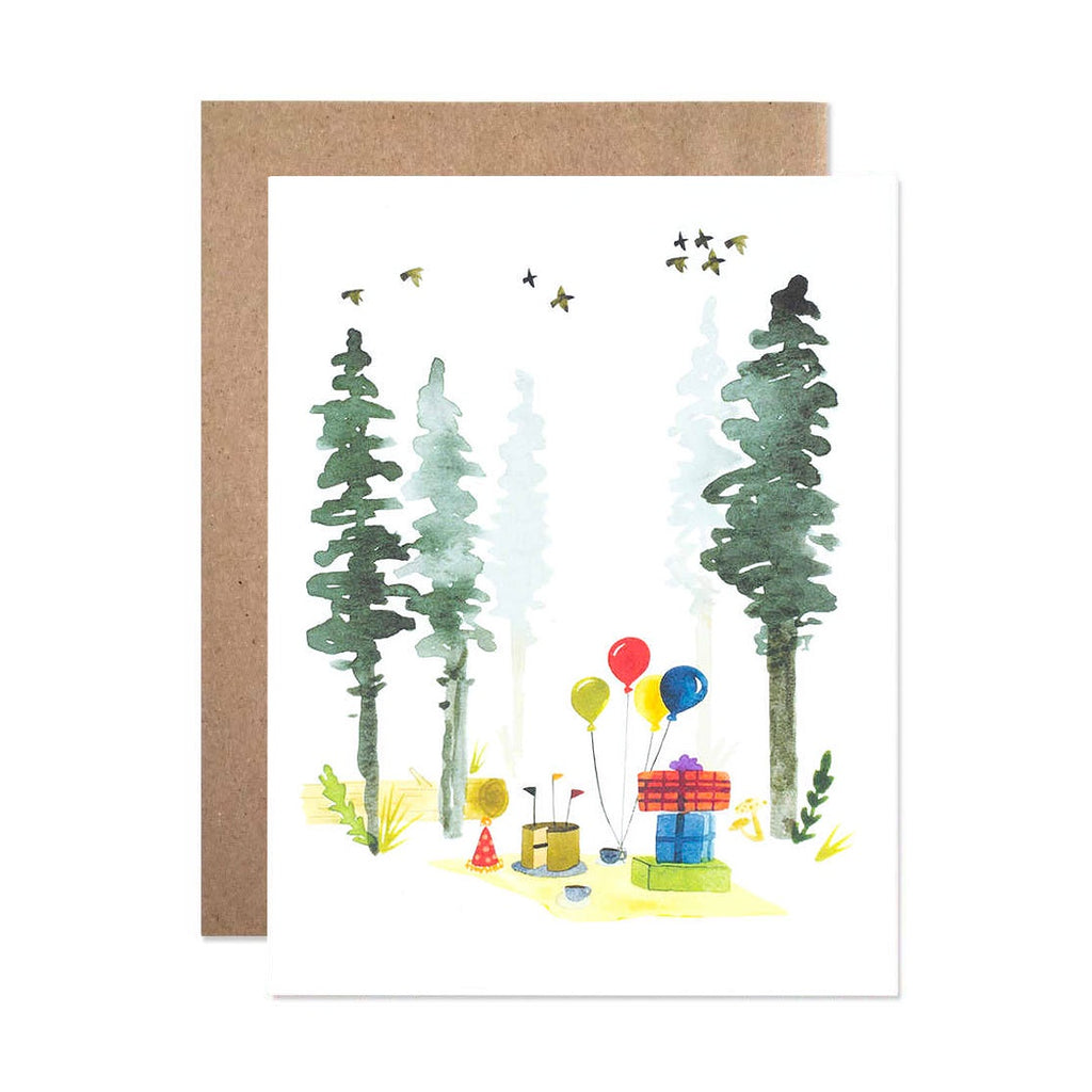 Woodland Birthday Single Card