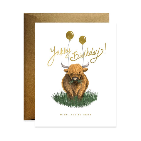 Yakky Birthday Single Card