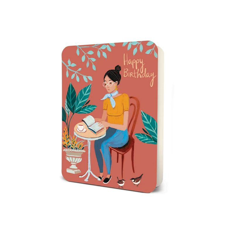 Happy Birthday Book Lover Single Card