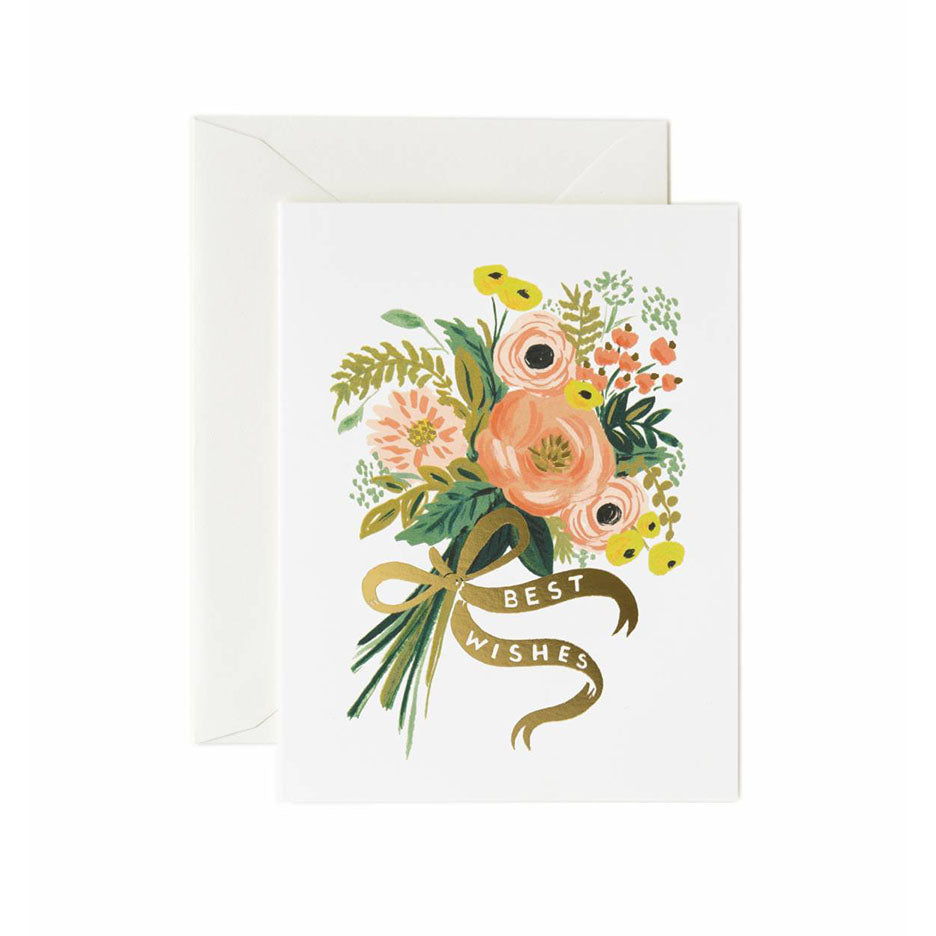 Best Wishes Bouquet Single Card
