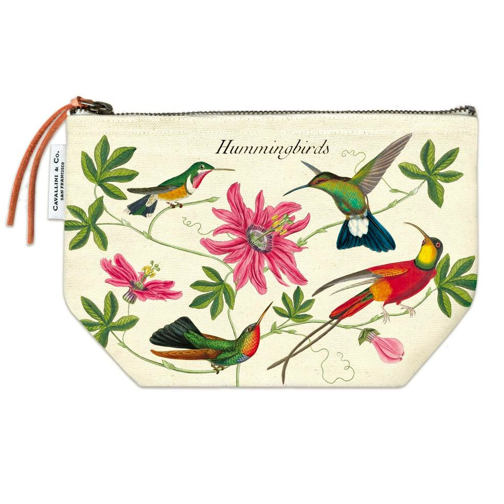 Hummingbirds Vintage Pouch