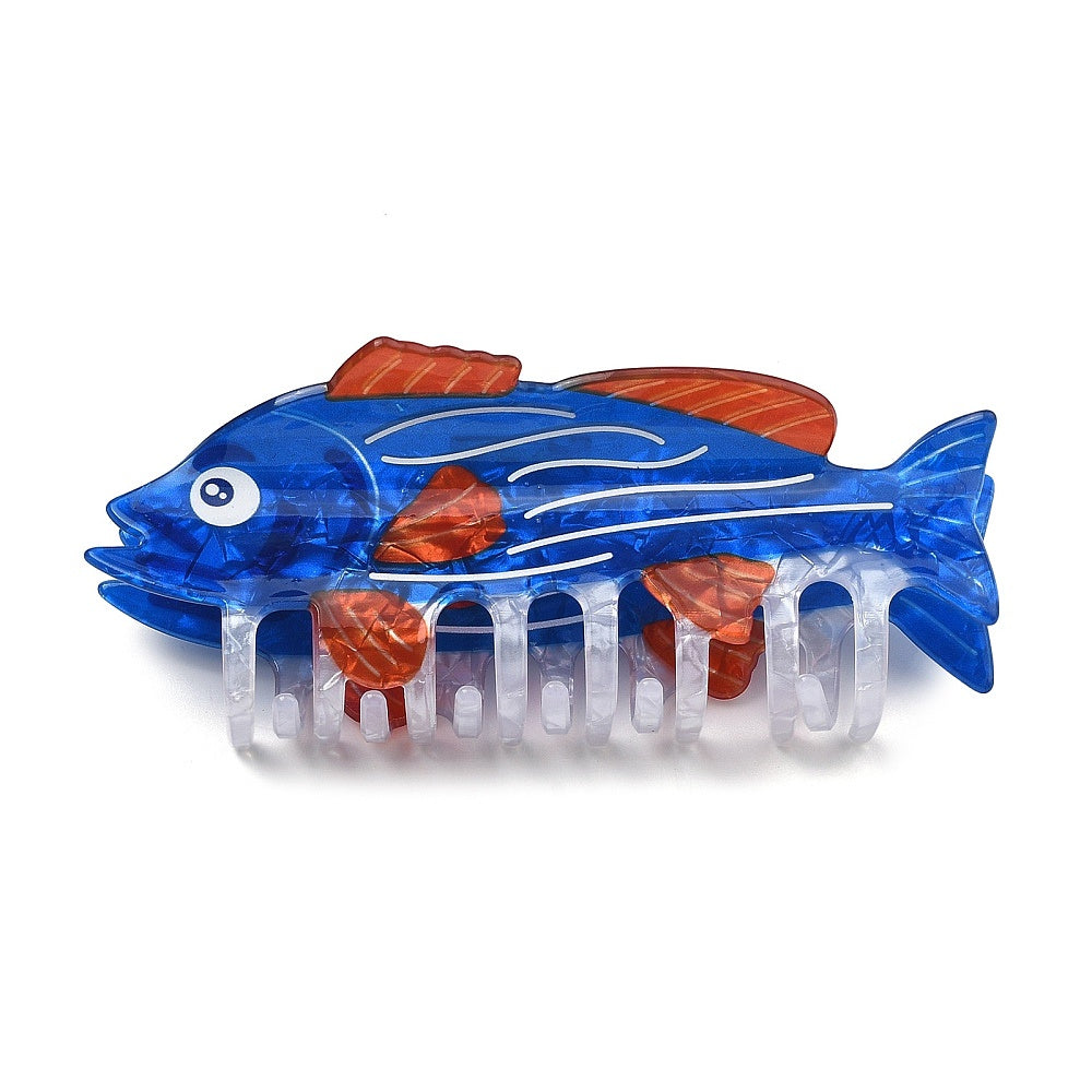 Striped Fish Claw Clip