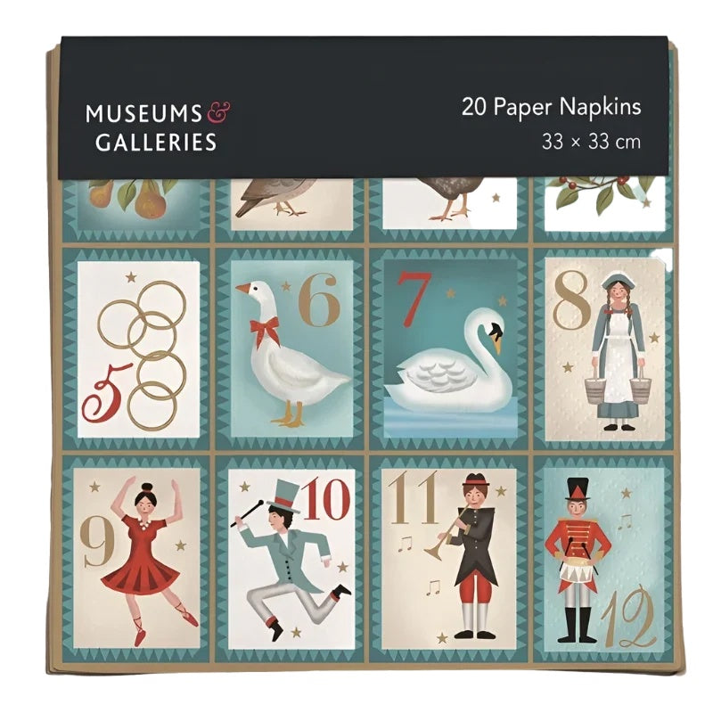 Twelve Days of Christmas Paper Napkins