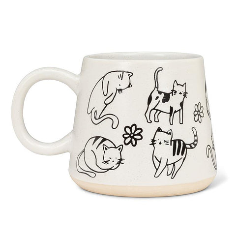 Playful Cats Stoneware Mug