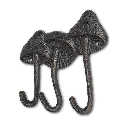 Triple Mushroom Cast Iron Hook