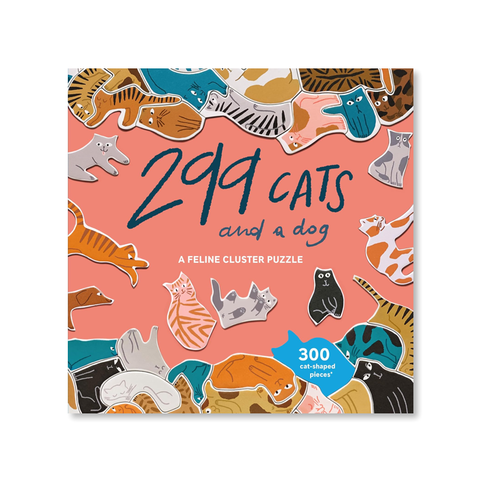 299 Cats (And A Dog) 300 Piece Cluster Puzzle