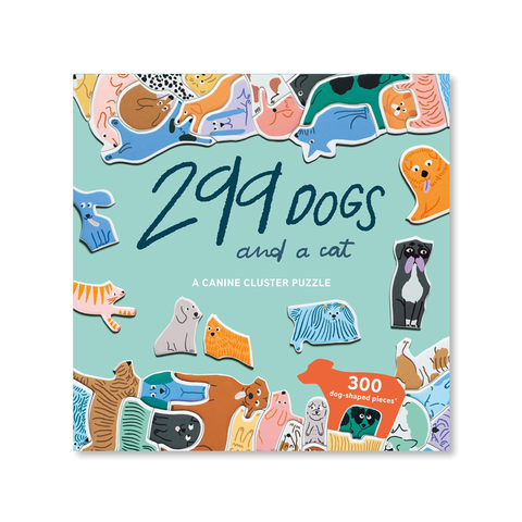 299 Dogs (And A Cat) 300 Piece Cluster Puzzle