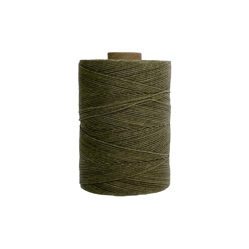 2-Ply Wax Linen Thread - Olive