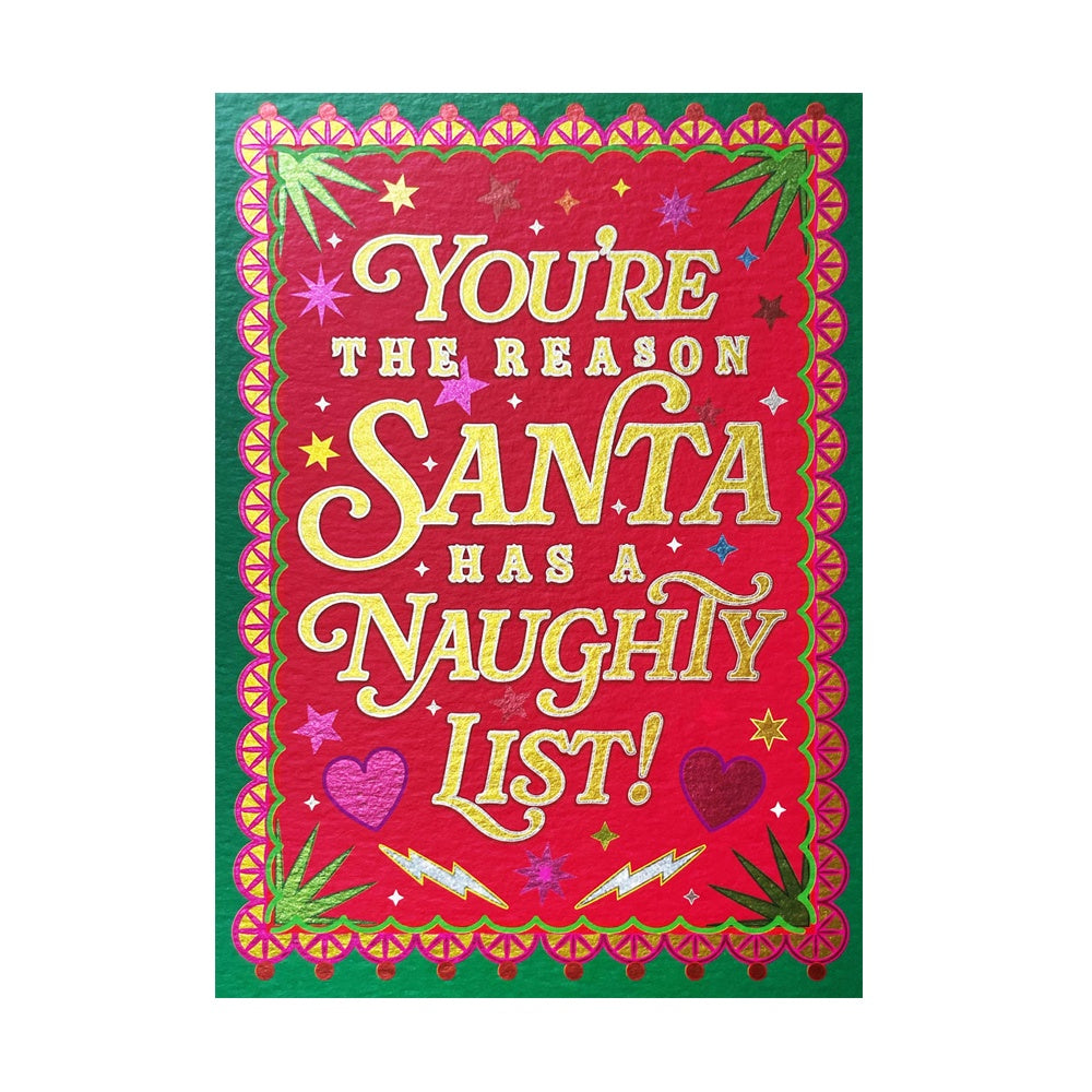 Naughty List Single Card