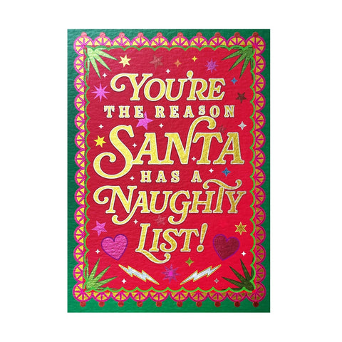 Naughty List Single Card