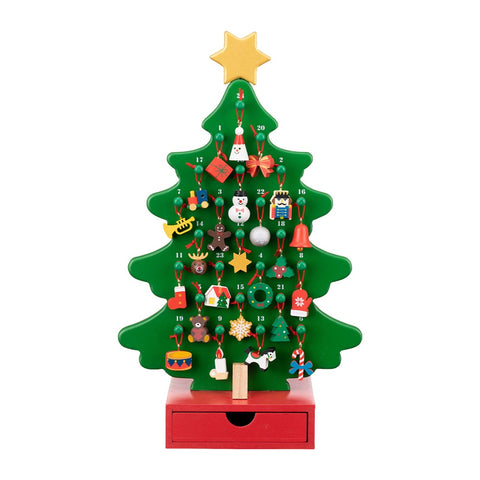 Wooden Advent Christmas Tree