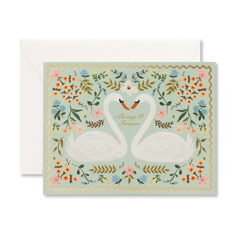 Always & Forever Swans Single Card