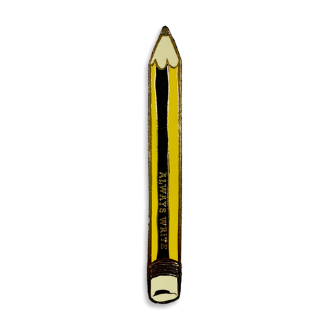 Always Write Pencil Leather Bookmark - Black