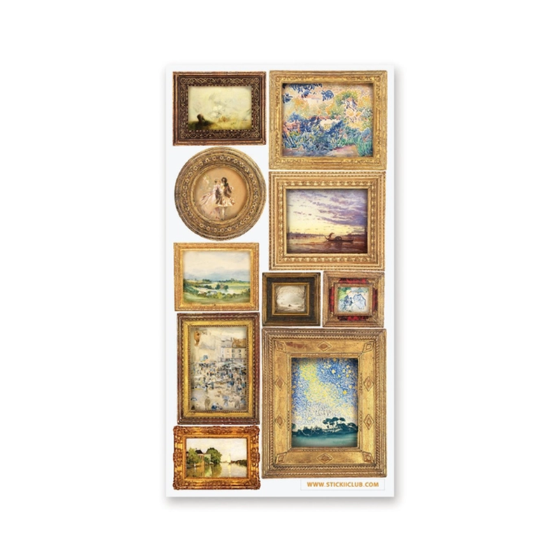 Antique Art Sticker Sheet