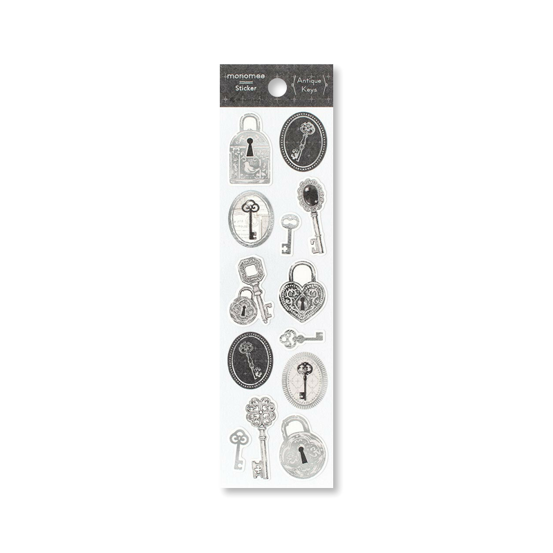 Antique Keys Sticker Set