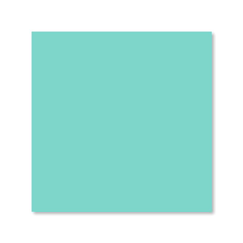 15cm Single Colour Aqua - 100 Sheets