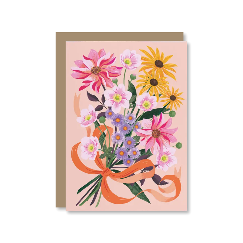 Autumn Bouquet Single Card
