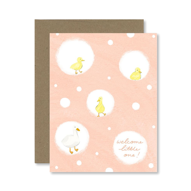 Baby Ducklings Single Card