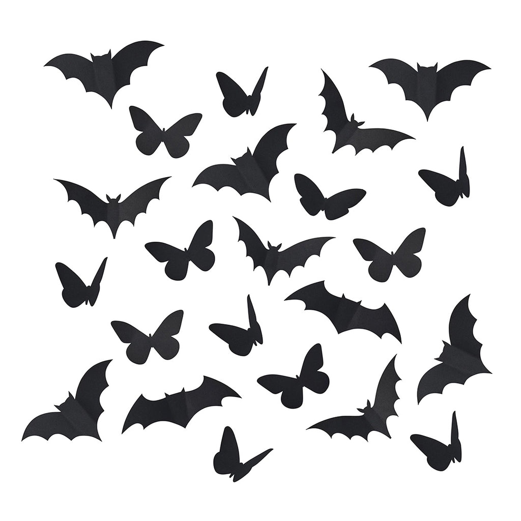 3D Bats & Butterfly Decorations