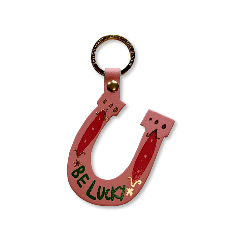 Be Lucky Keyring - Pale Pink