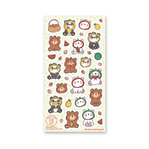 Beary Fruity Sticker Set
