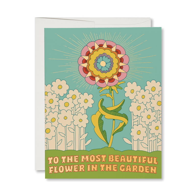 Beautiful Flower Single Card