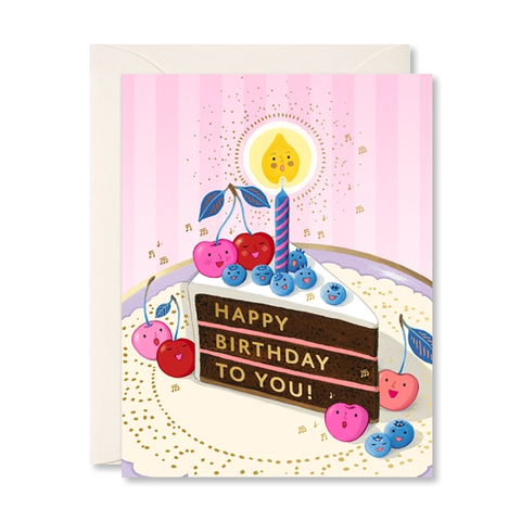 Berry Serenade Birthday Single Card