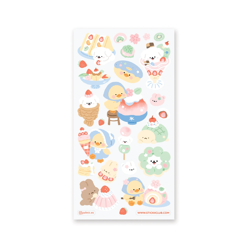 Berry Sweet Friends Sticker Sheet