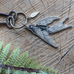 Bird Enamel Keychain