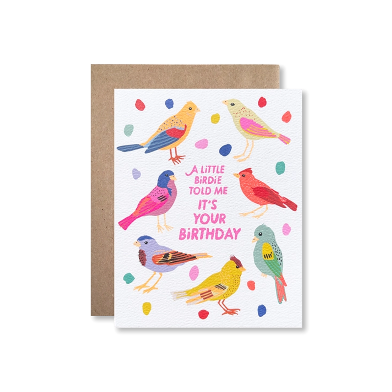 Birthday Birdies Single Card