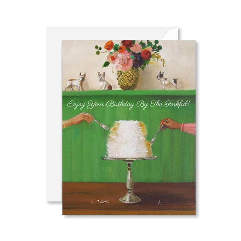 Enjoy Your Birthday By The Forkful Single Card