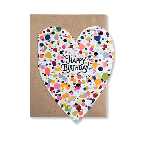 Birthday Speckle Single Card