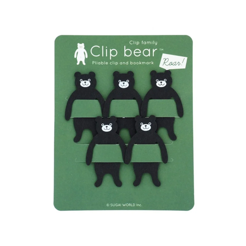 Black Bear Paper Clip Set