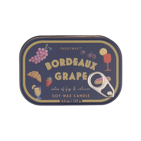 Bordeaux Grape - 4.5 oz Tin Candle