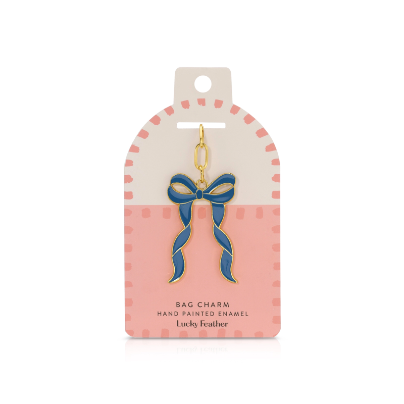 Bow Enamel Bag Charm
