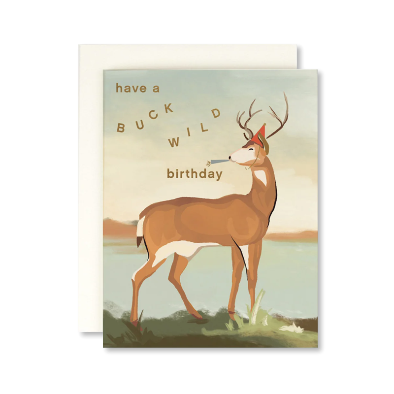 Buck Wild Birthday Single Card